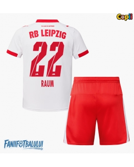 RB Leipzig David Raum #22 Echipament de Fotbal Replică 2025-26 Copii Acasa (+ Șorturi)